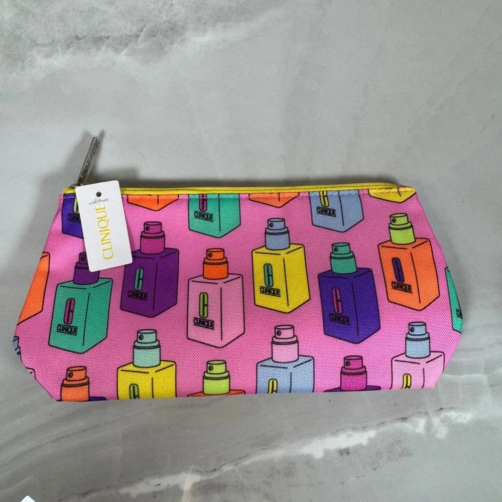 Lot‎ of 7 Novelty Cosmetics Bags Pouches Makeup Organizers Estee Lauder Clinique